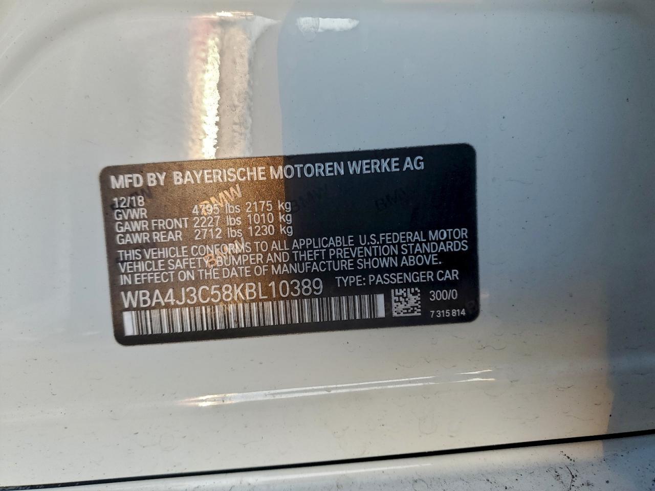2019 BMW 4 Series