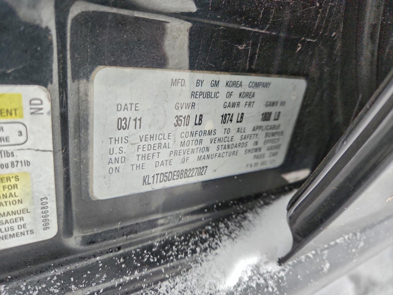 2011 CHEVROLET Aveo