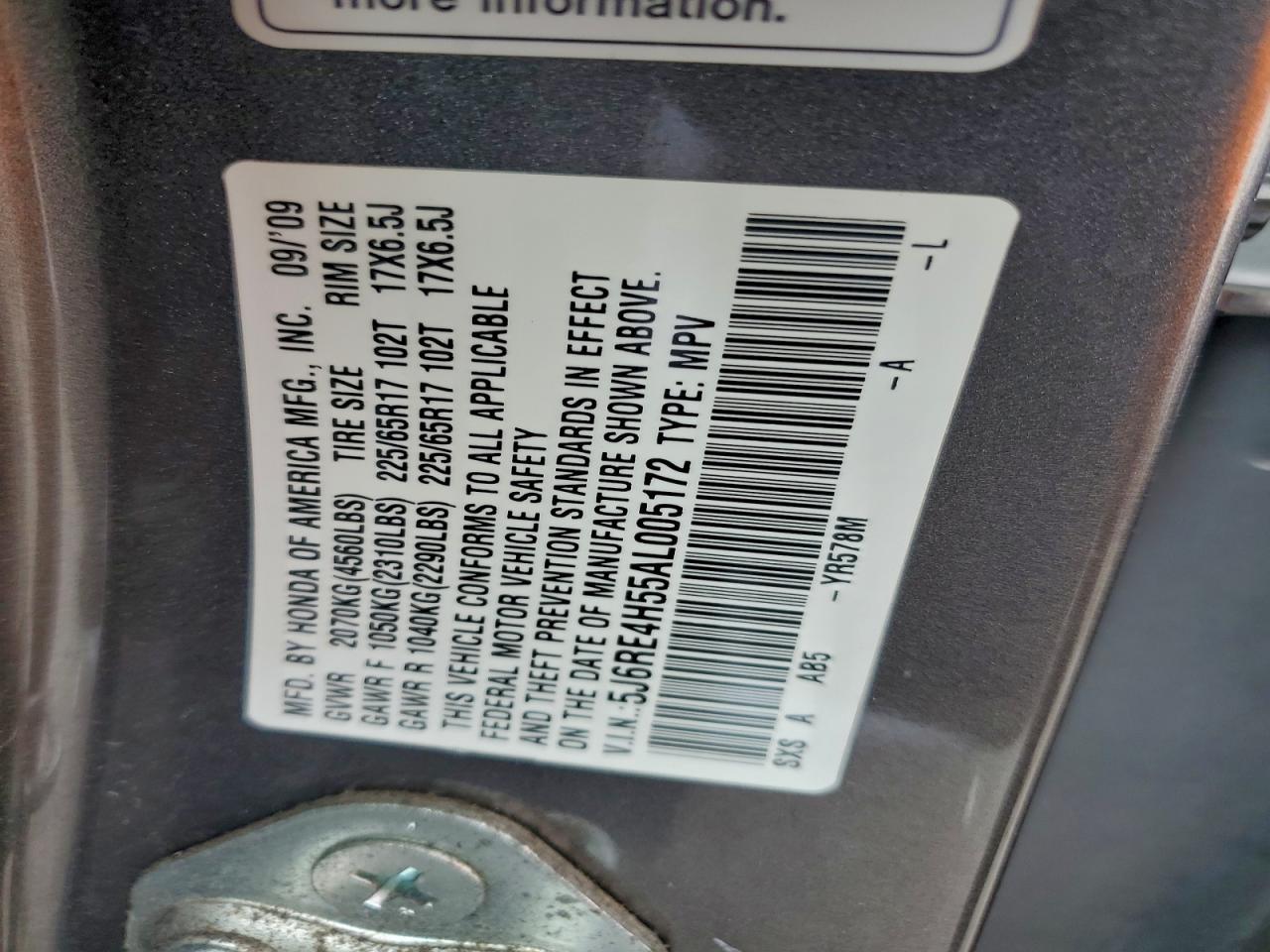 2010 HONDA CR-V