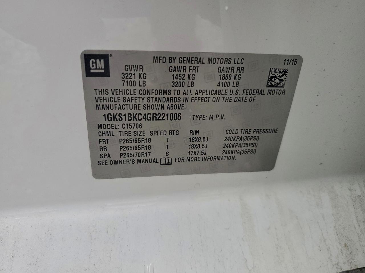 2016 GMC Yukon