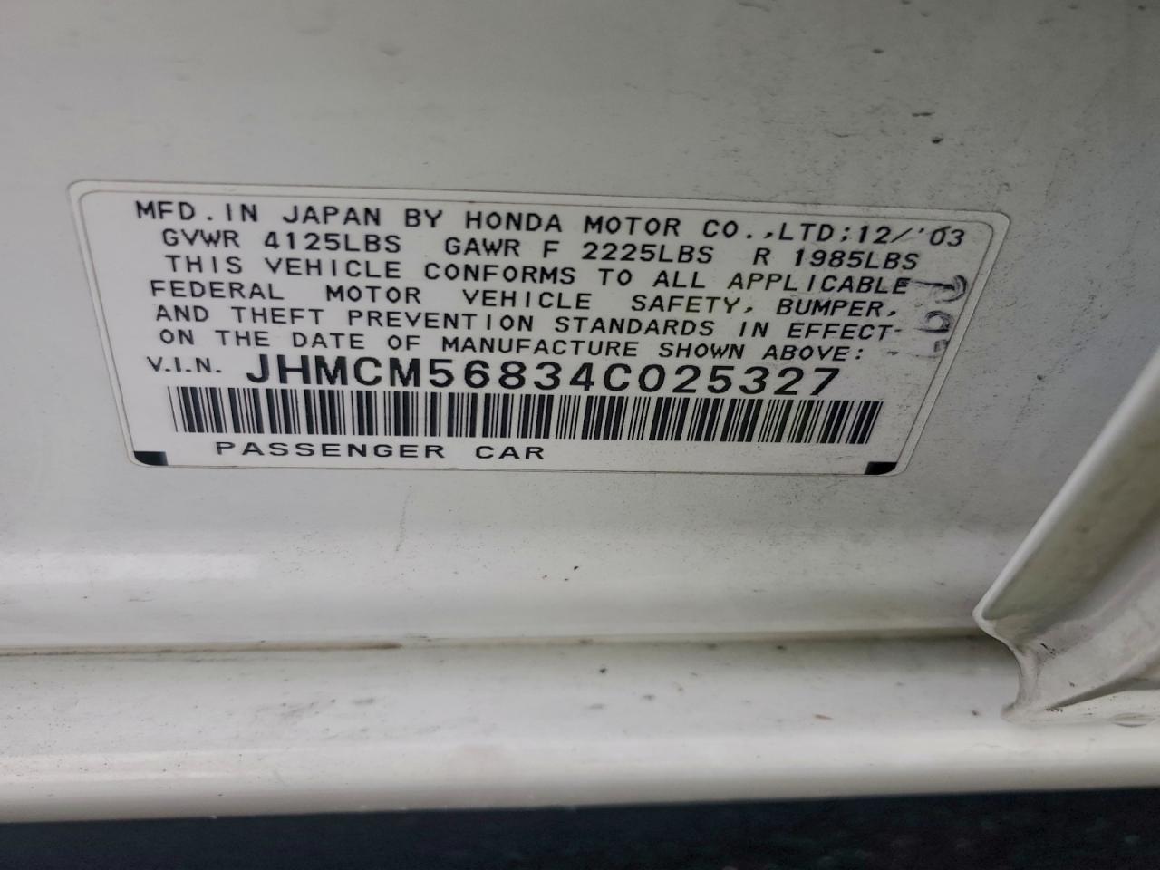 2004 HONDA ACCORD