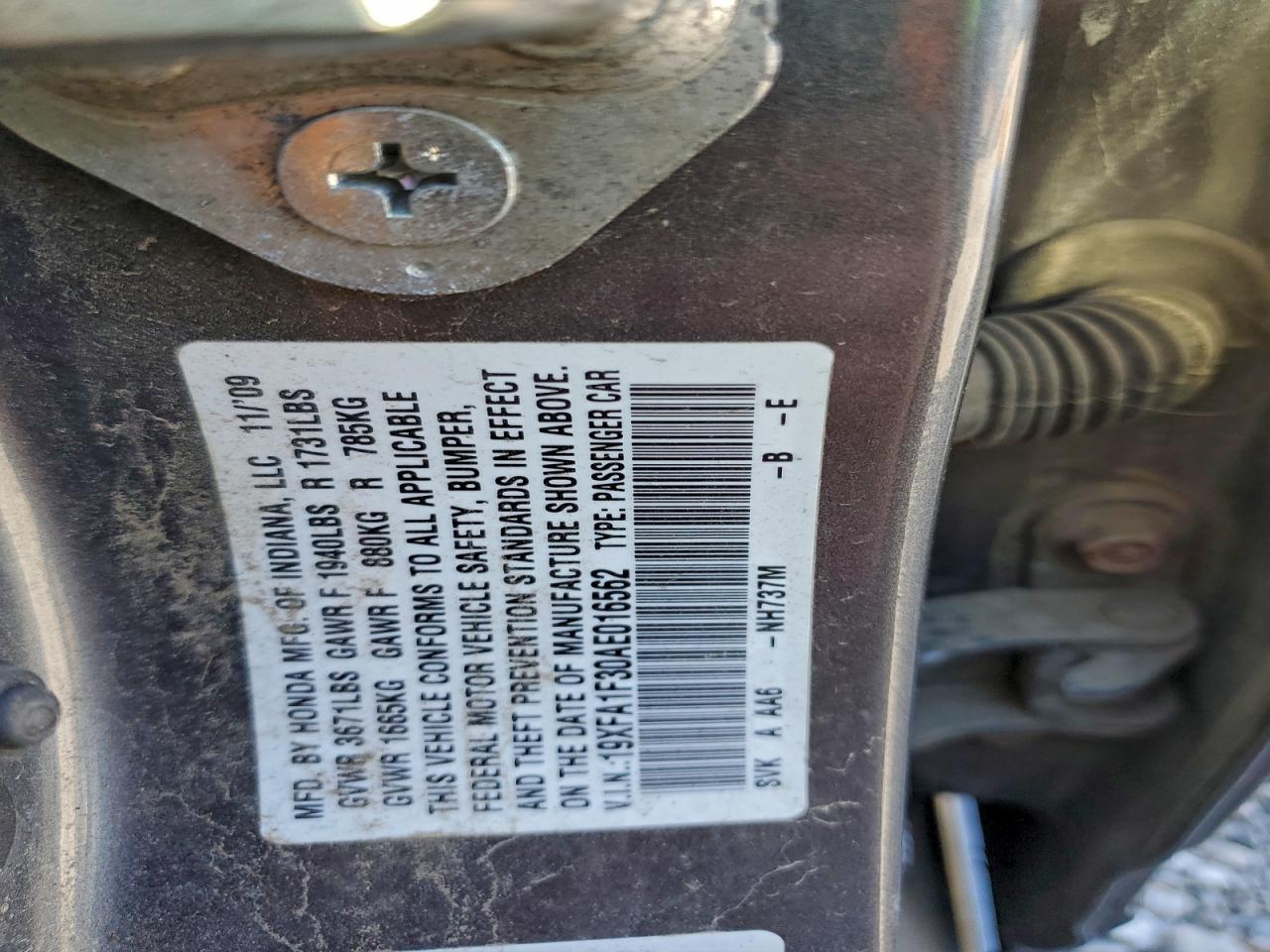 2010 HONDA CIVIC