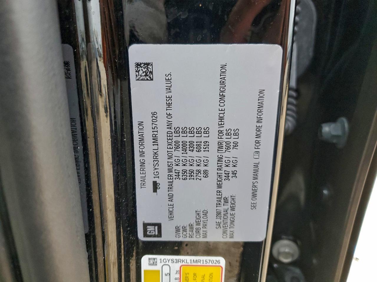 2021 CADILLAC Escalade ESV