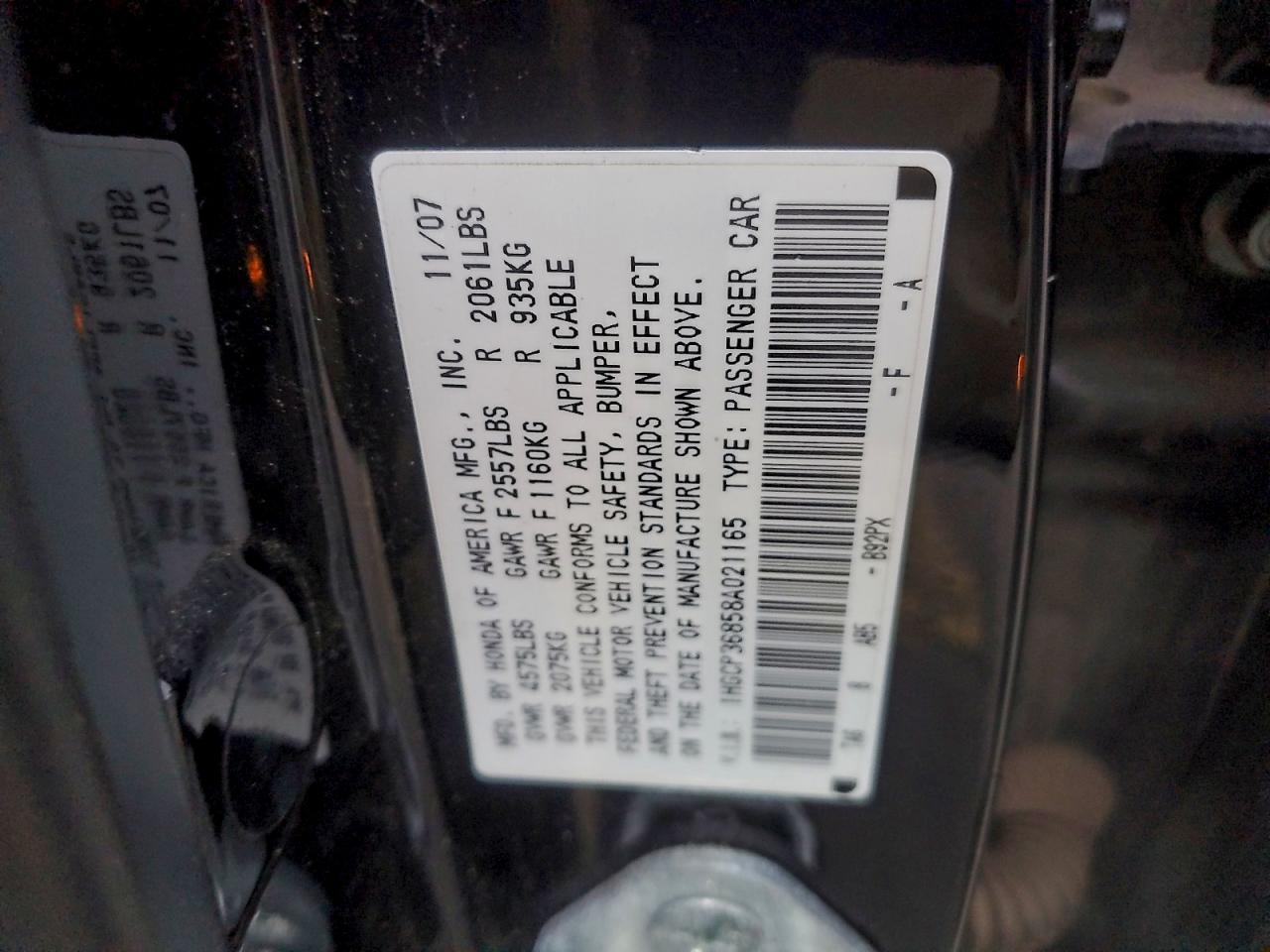 2008 HONDA ACCORD