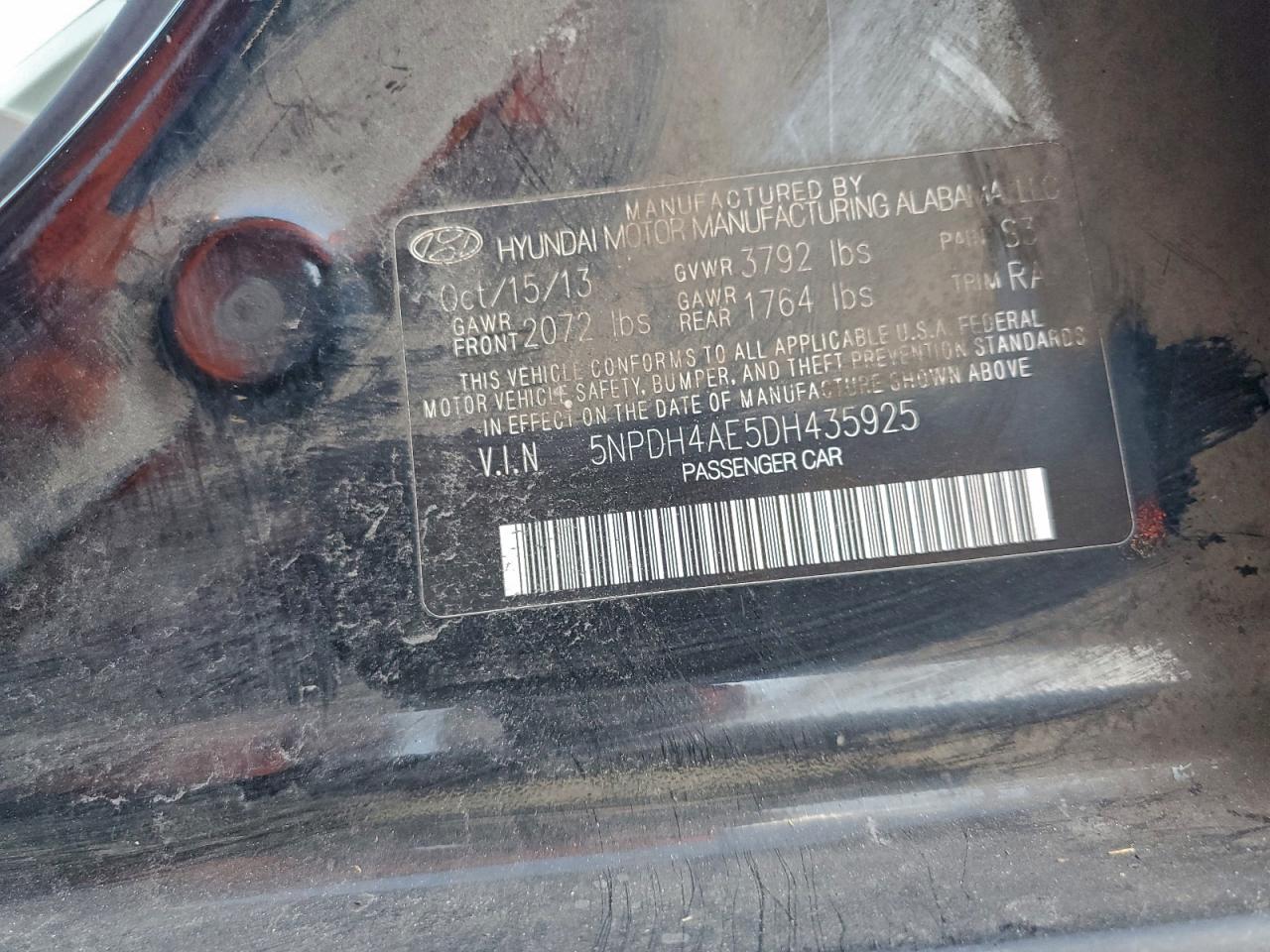 2013 HYUNDAI ELANTRA