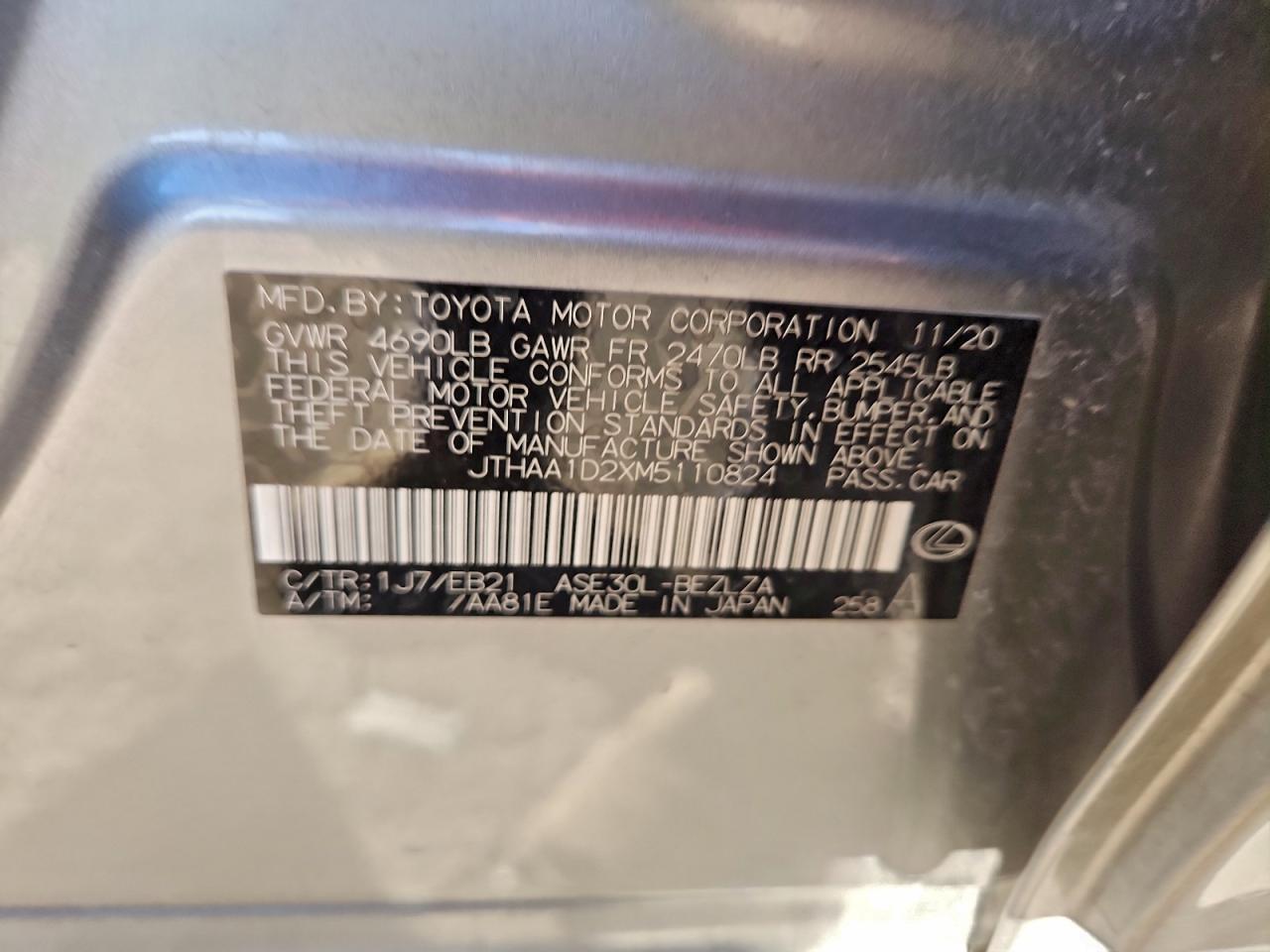 2021 LEXUS IS 300