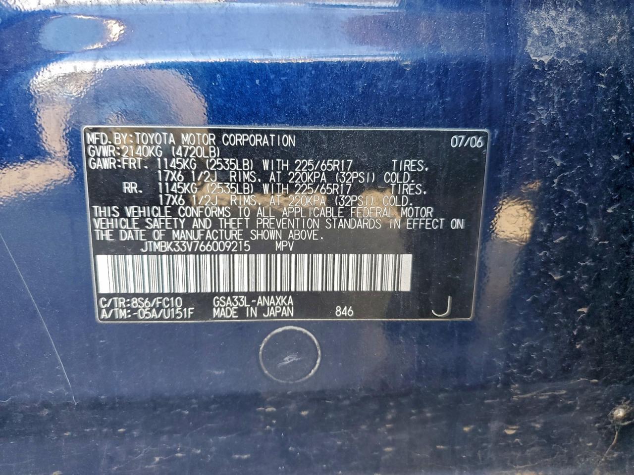 2006 TOYOTA RAV4