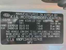 2011 KIA SPORTAGE