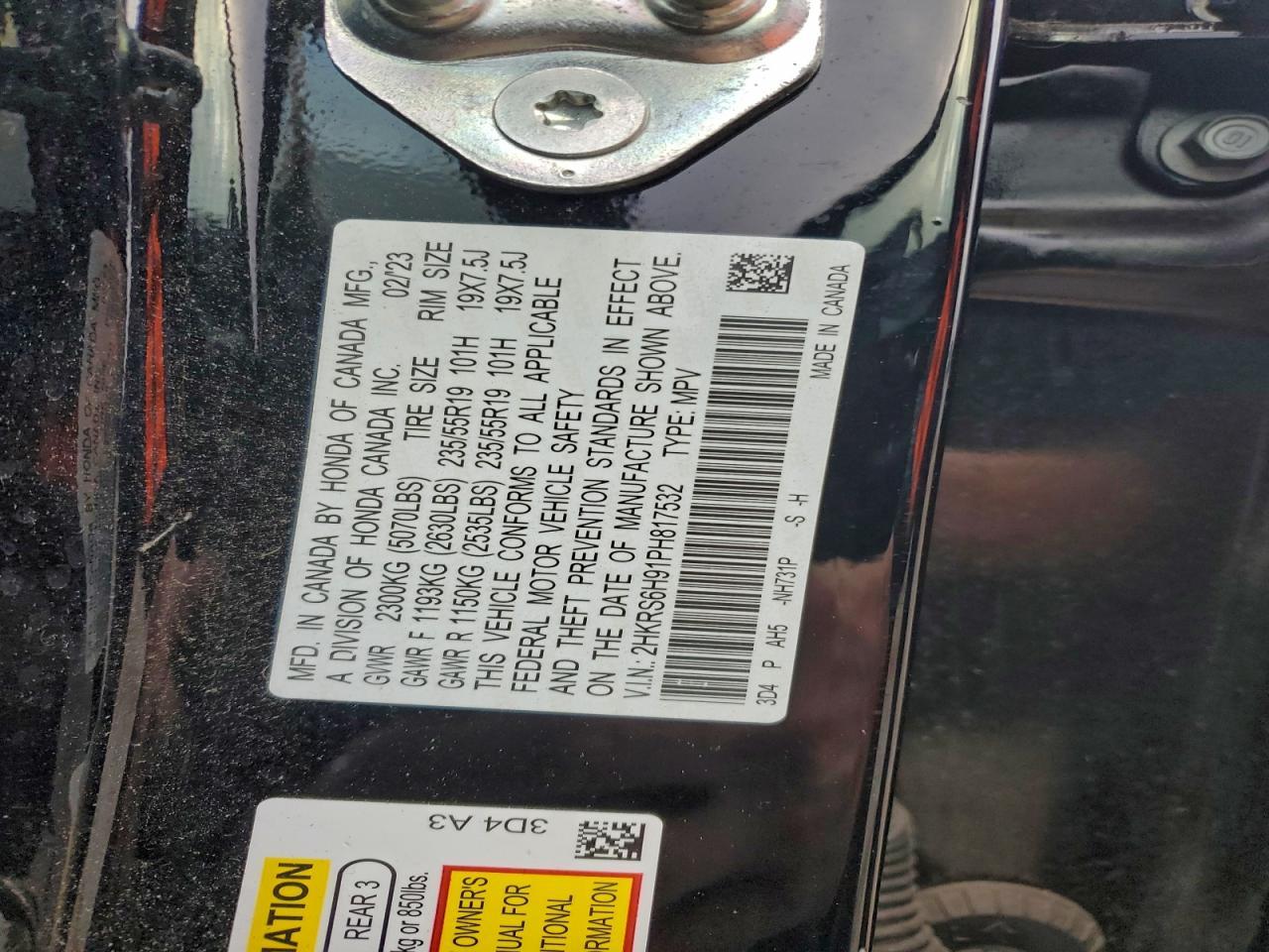 2023 HONDA CR-V
