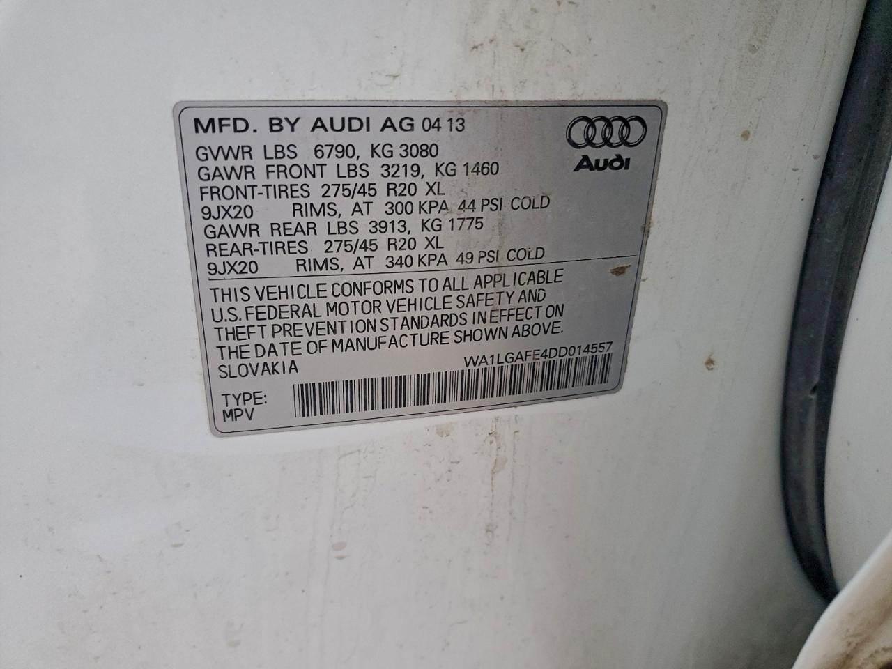 2013 AUDI Q7