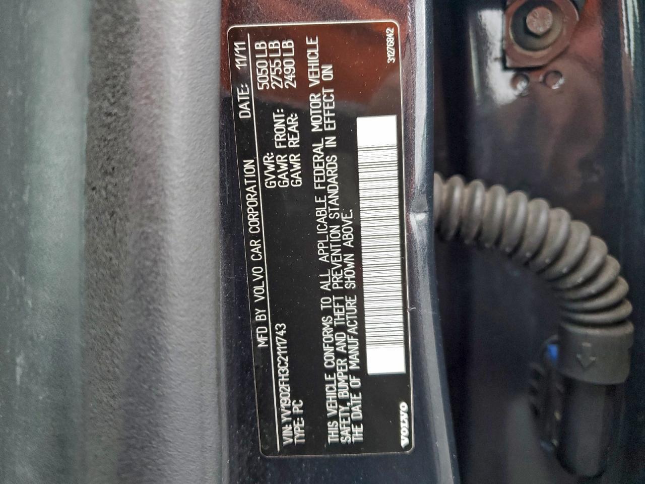 2012 VOLVO S60