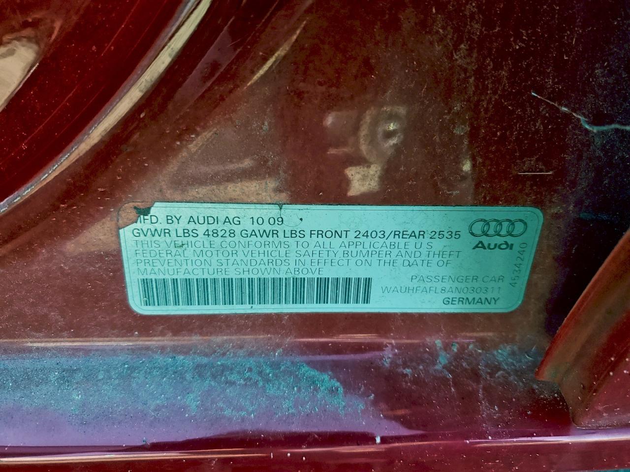 2010 AUDI A4
