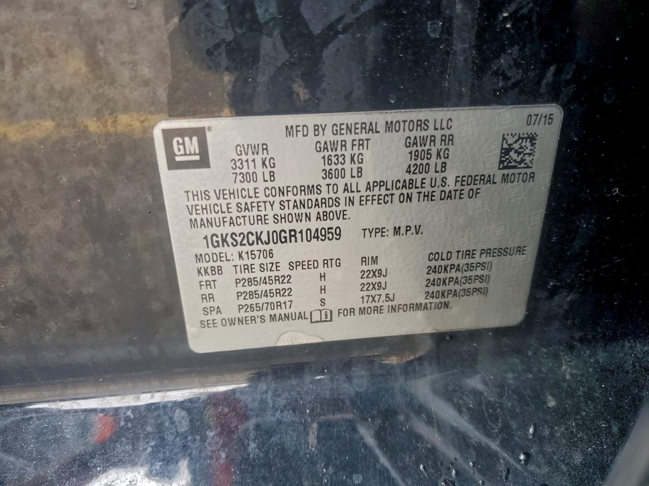 2016 GMC Yukon