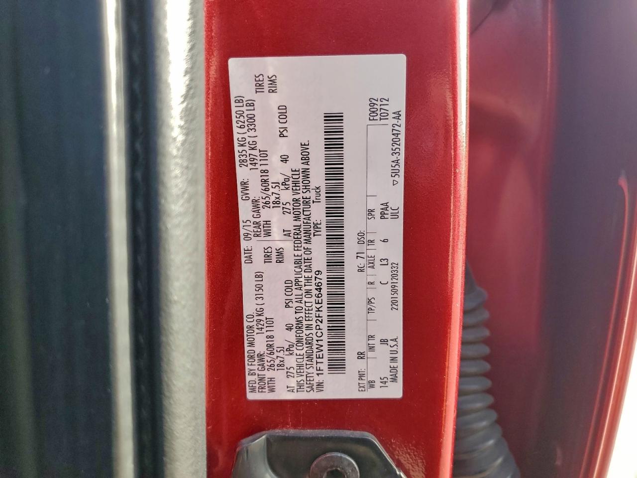 2015 FORD F-150