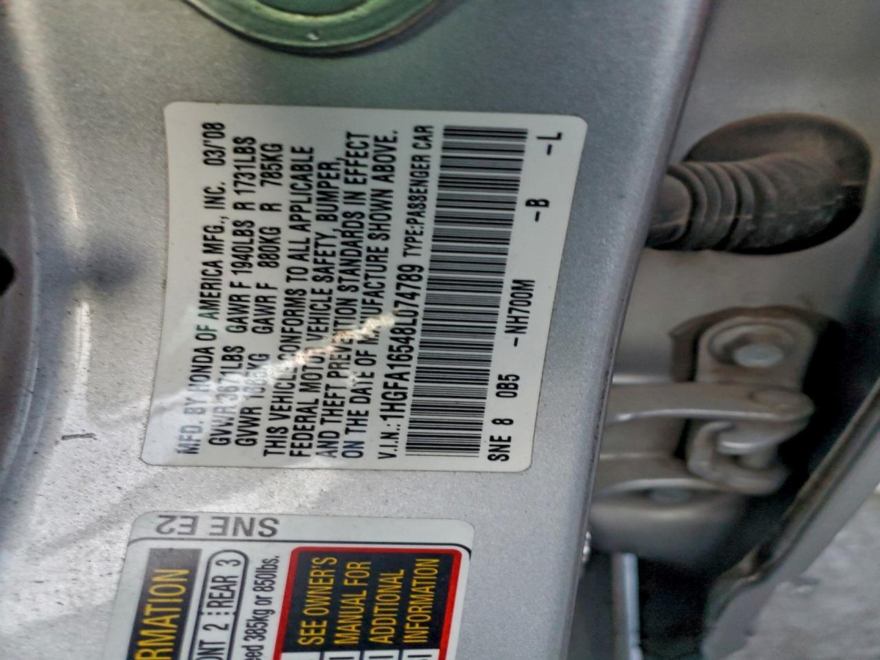 2008 HONDA CIVIC