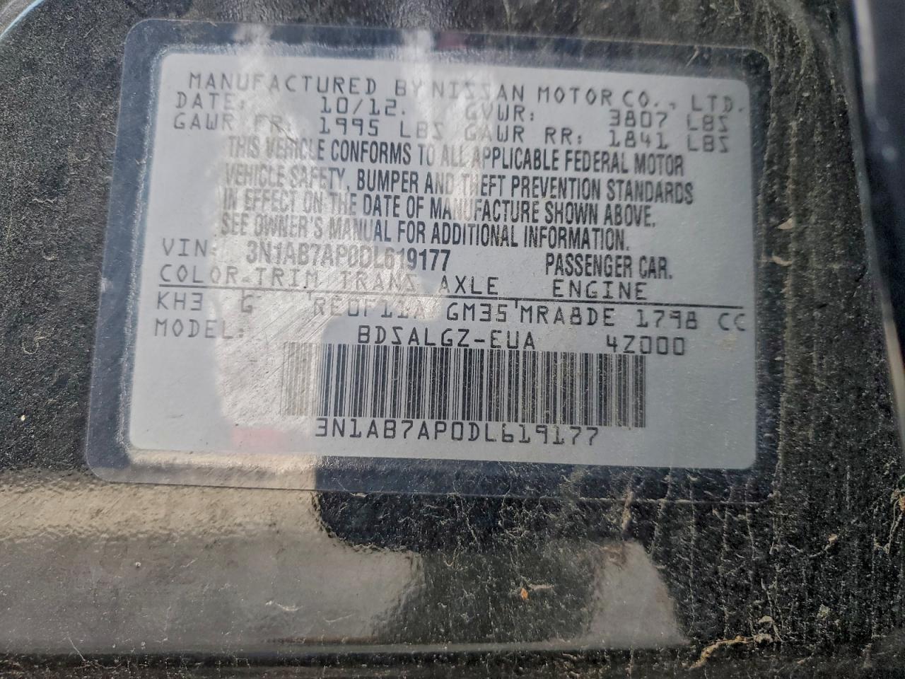 2013 NISSAN SENTRA