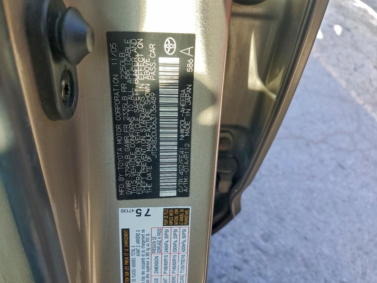 2006 TOYOTA PRIUS