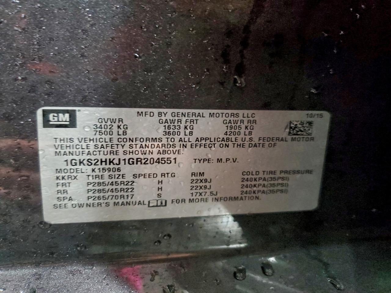 2016 GMC Yukon XL