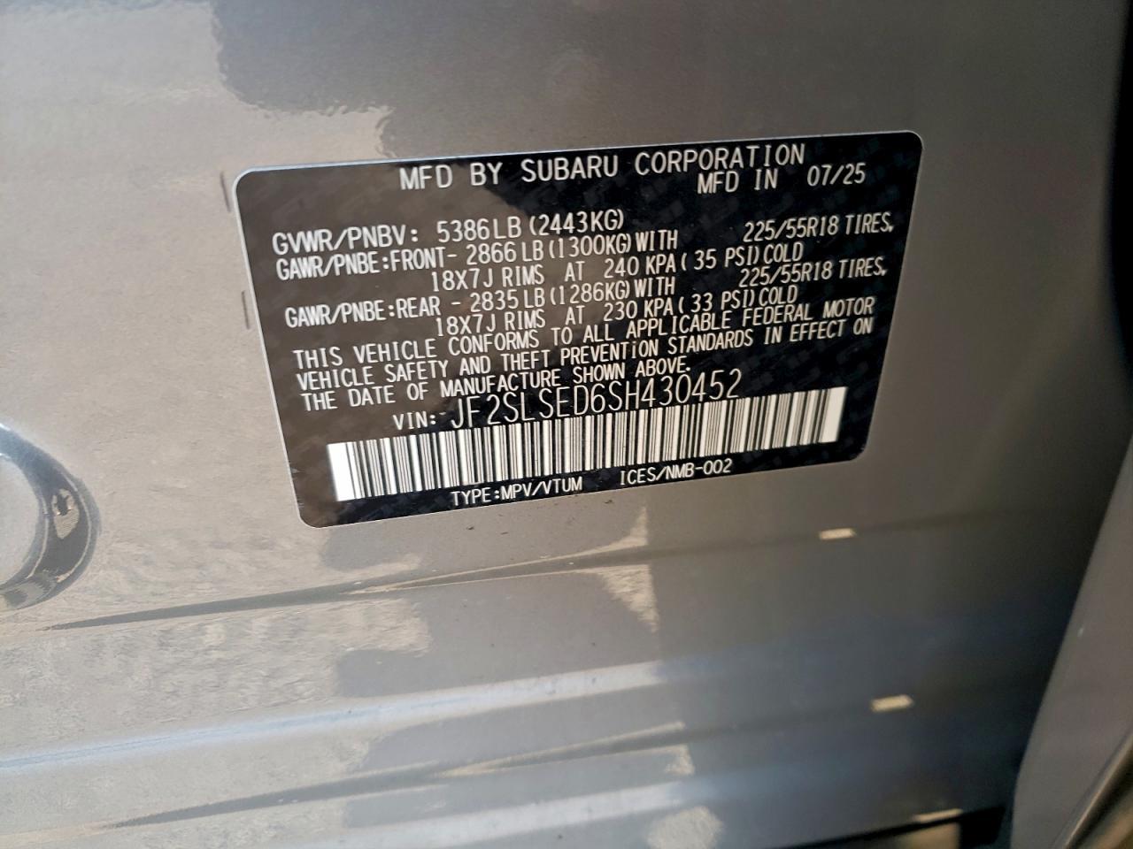 2025 SUBARU FORESTER