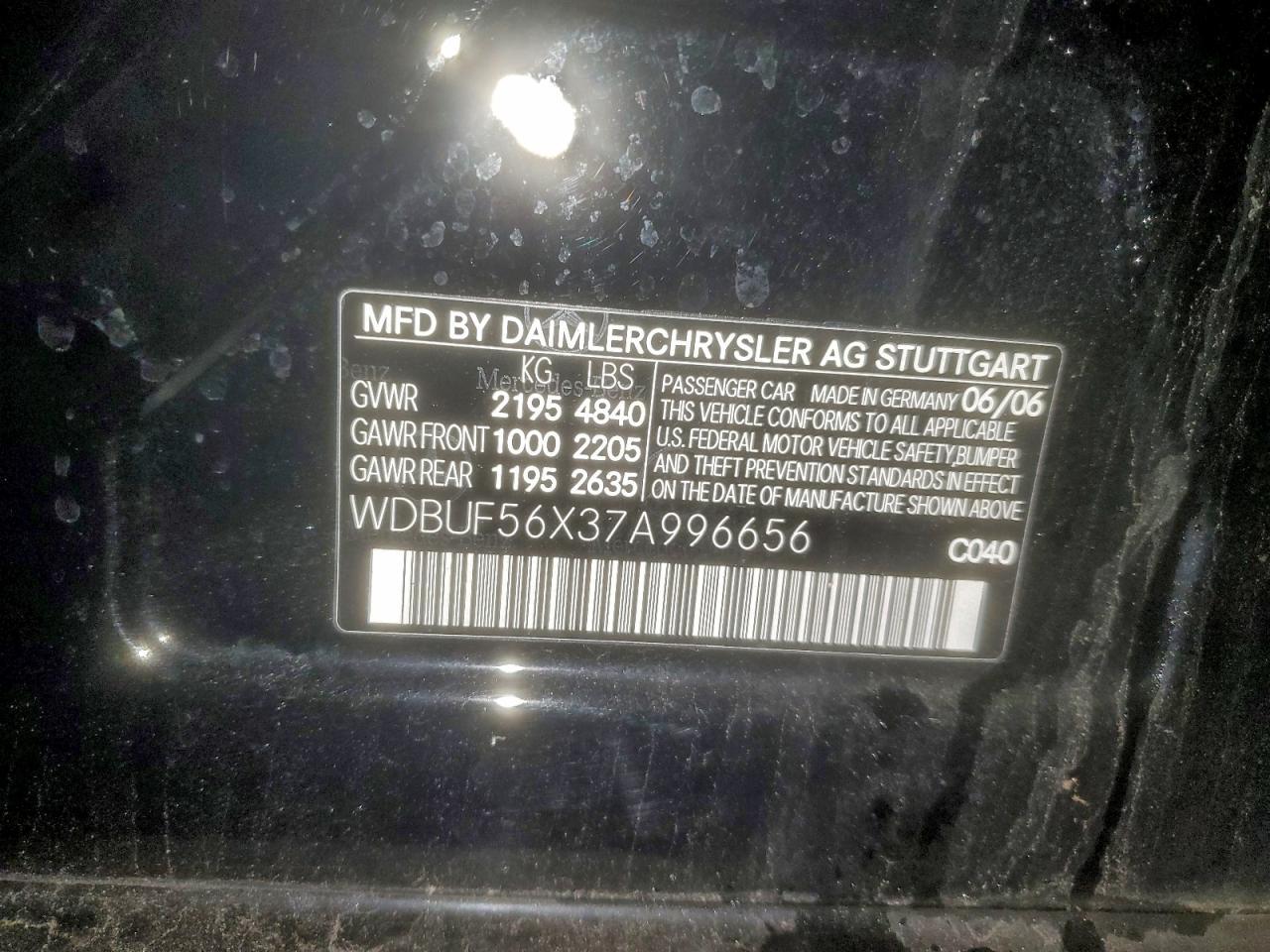 2007 MERCEDES-BENZ E-Class