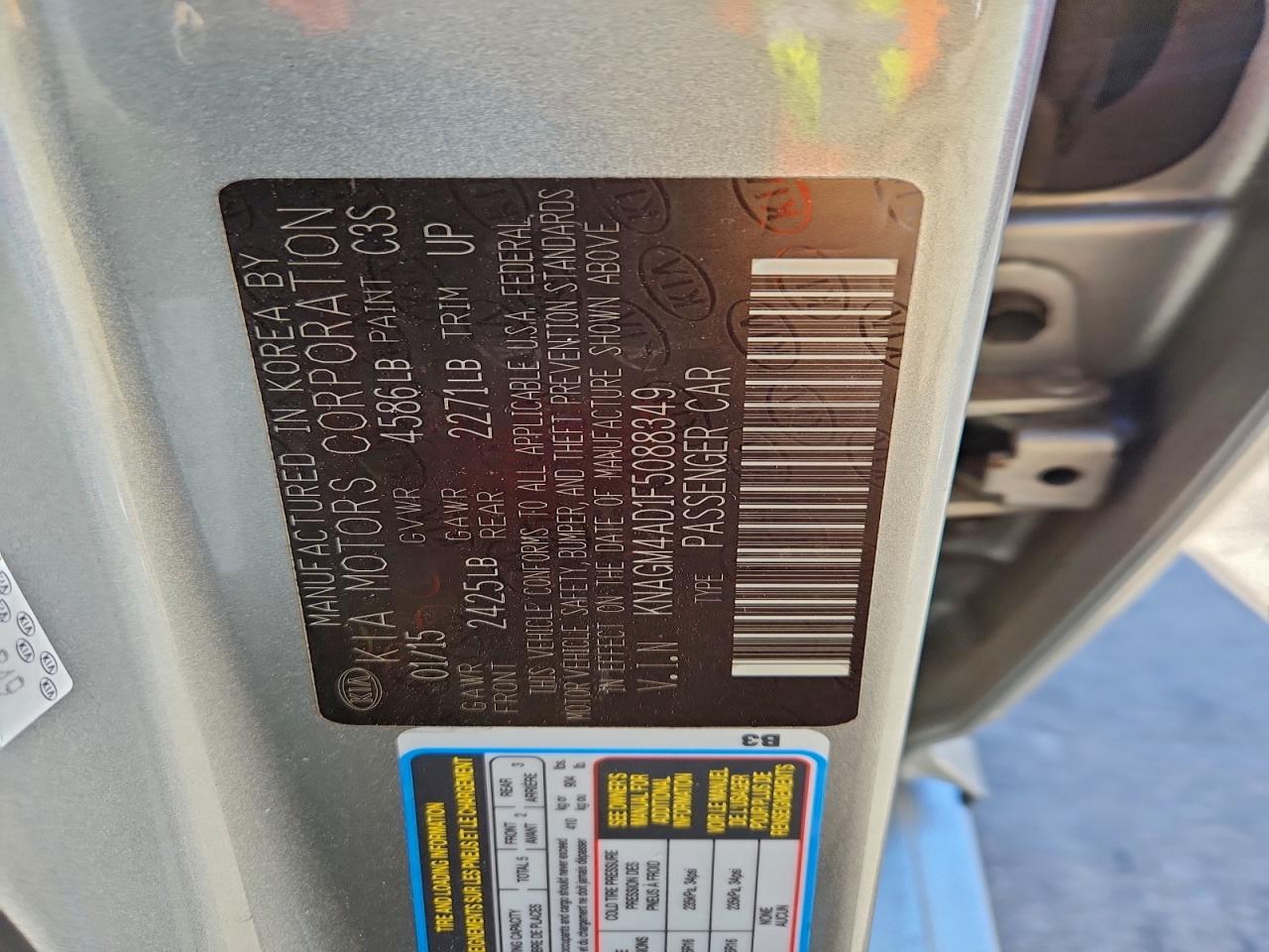 2015 KIA Optima Hybrid