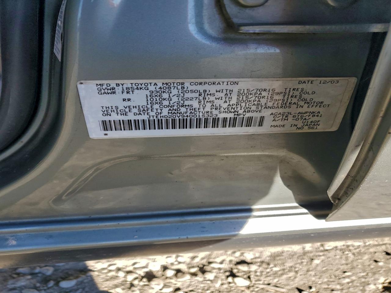 2004 TOYOTA RAV4