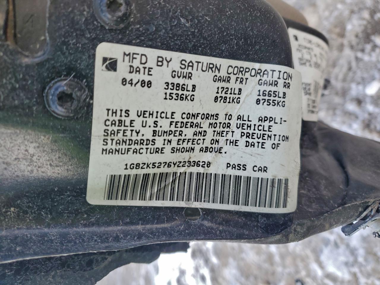 2000 SATURN Sl2