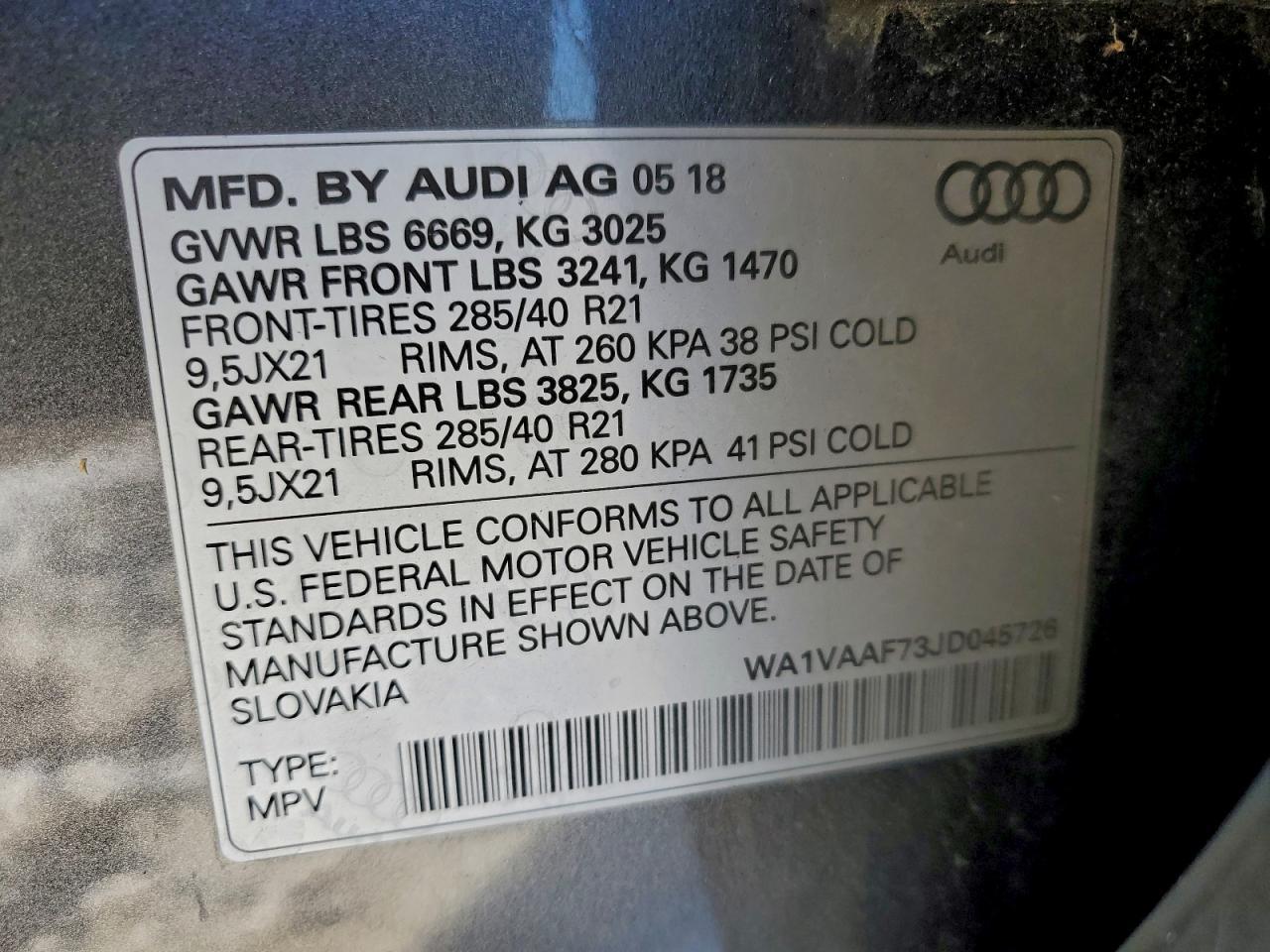 2018 AUDI Q7