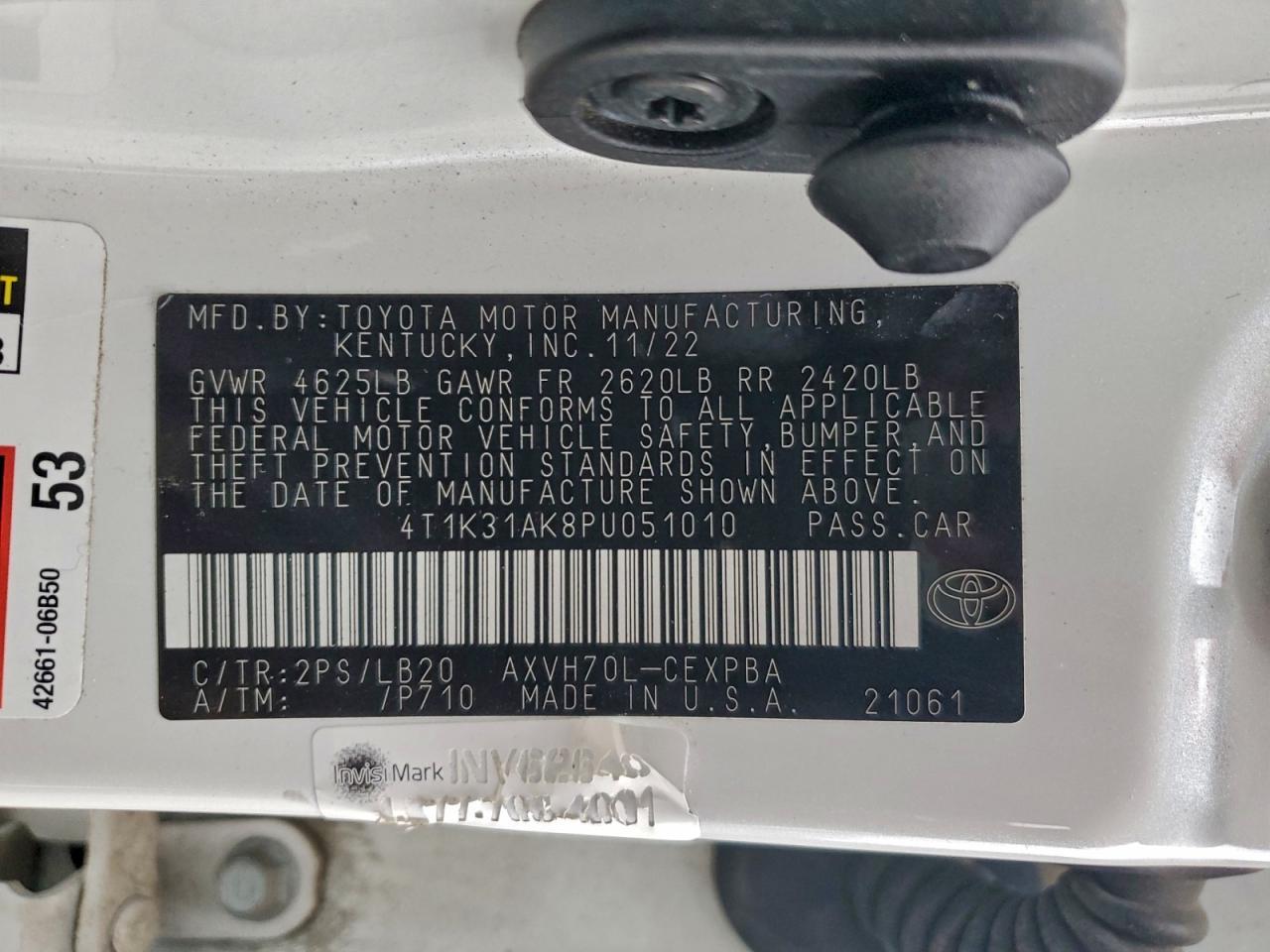 2023 TOYOTA CAMRY