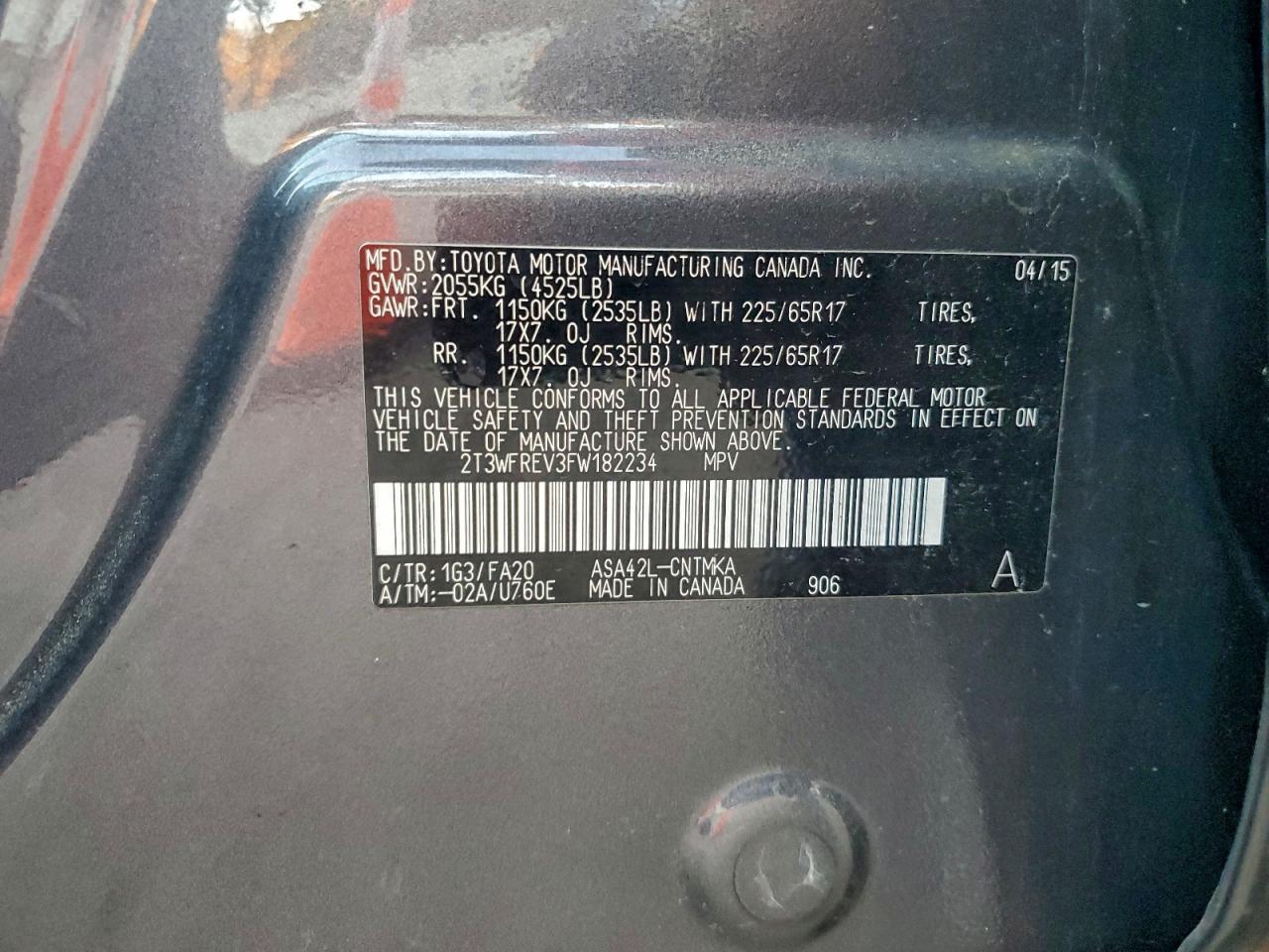 2015 TOYOTA RAV4