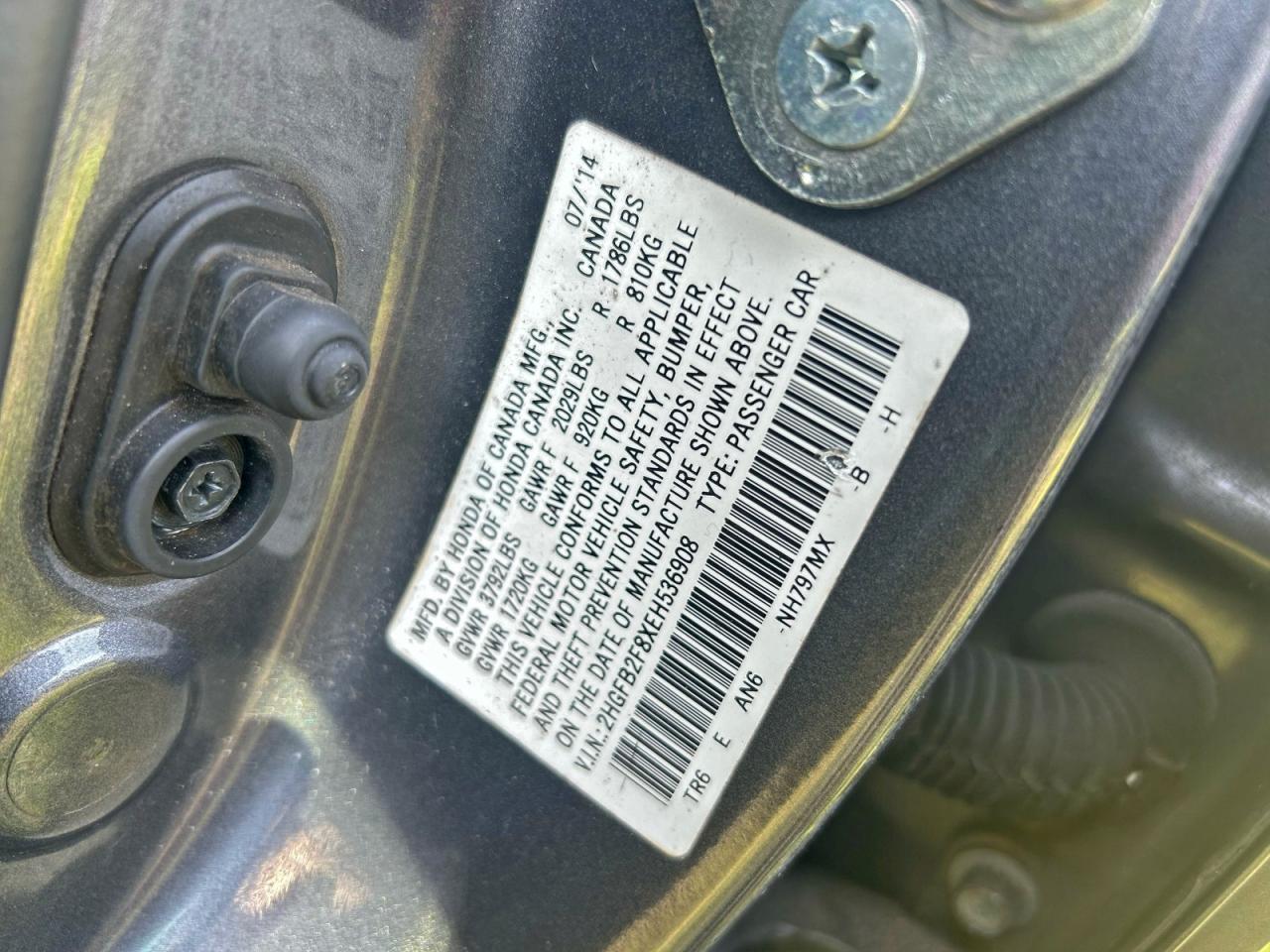 2014 HONDA CIVIC