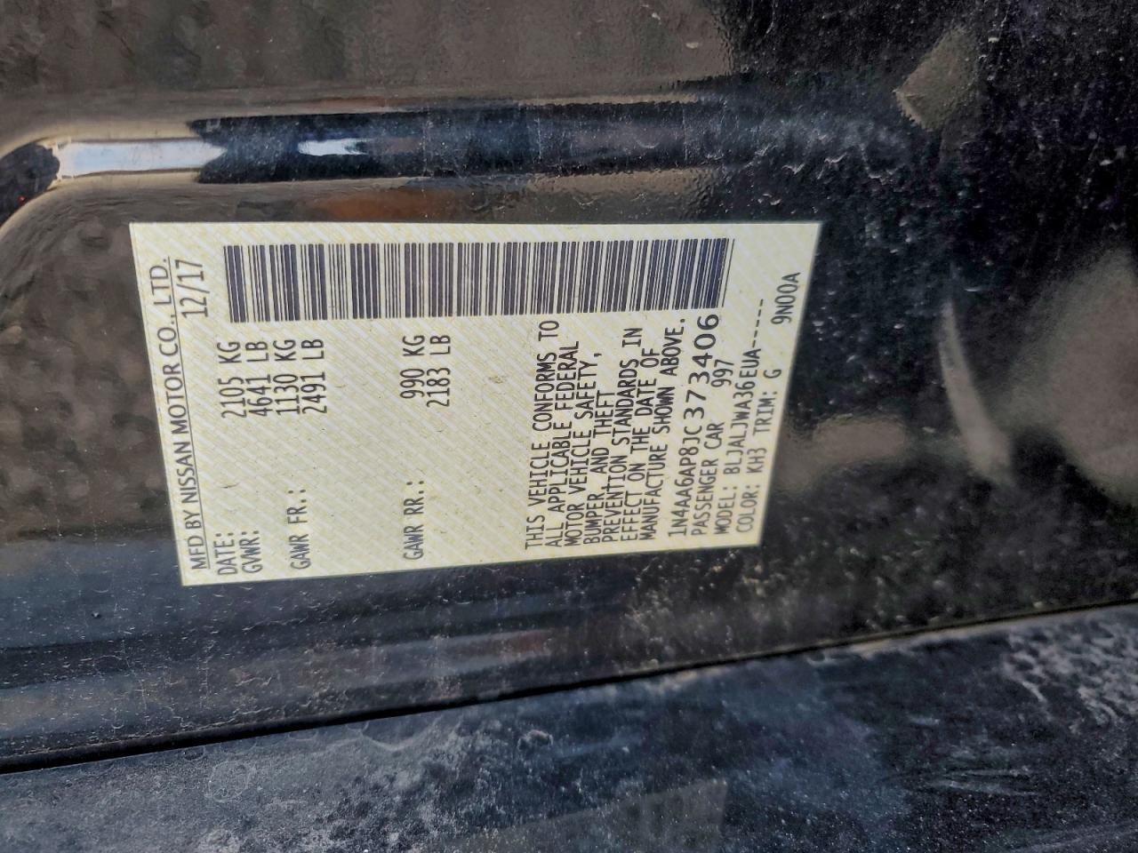 2018 NISSAN Maxima