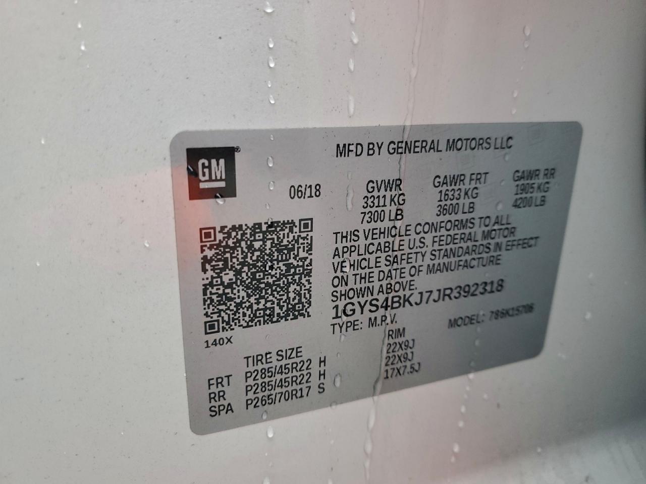 2018 CADILLAC ESCALADE