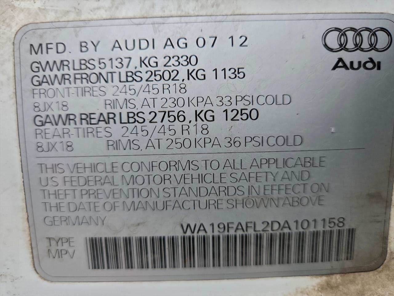 2013 AUDI A4 allroad