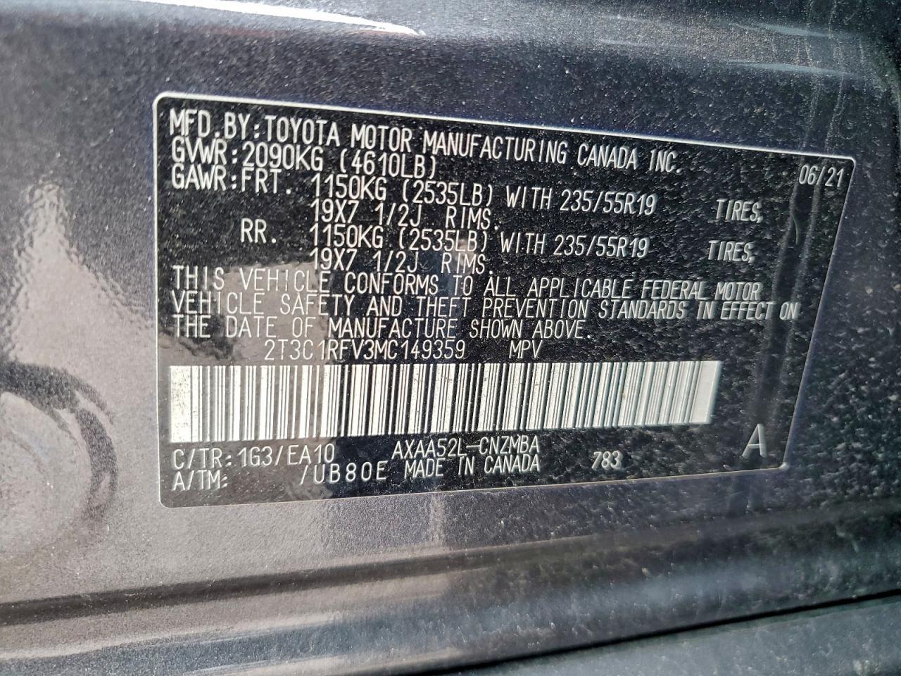 2021 TOYOTA RAV4
