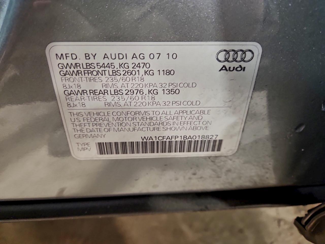 2011 AUDI Q5