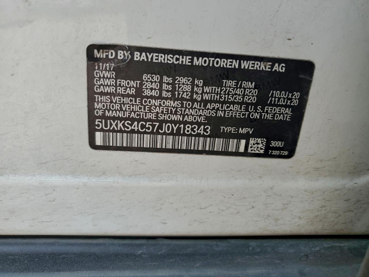2018 BMW X5