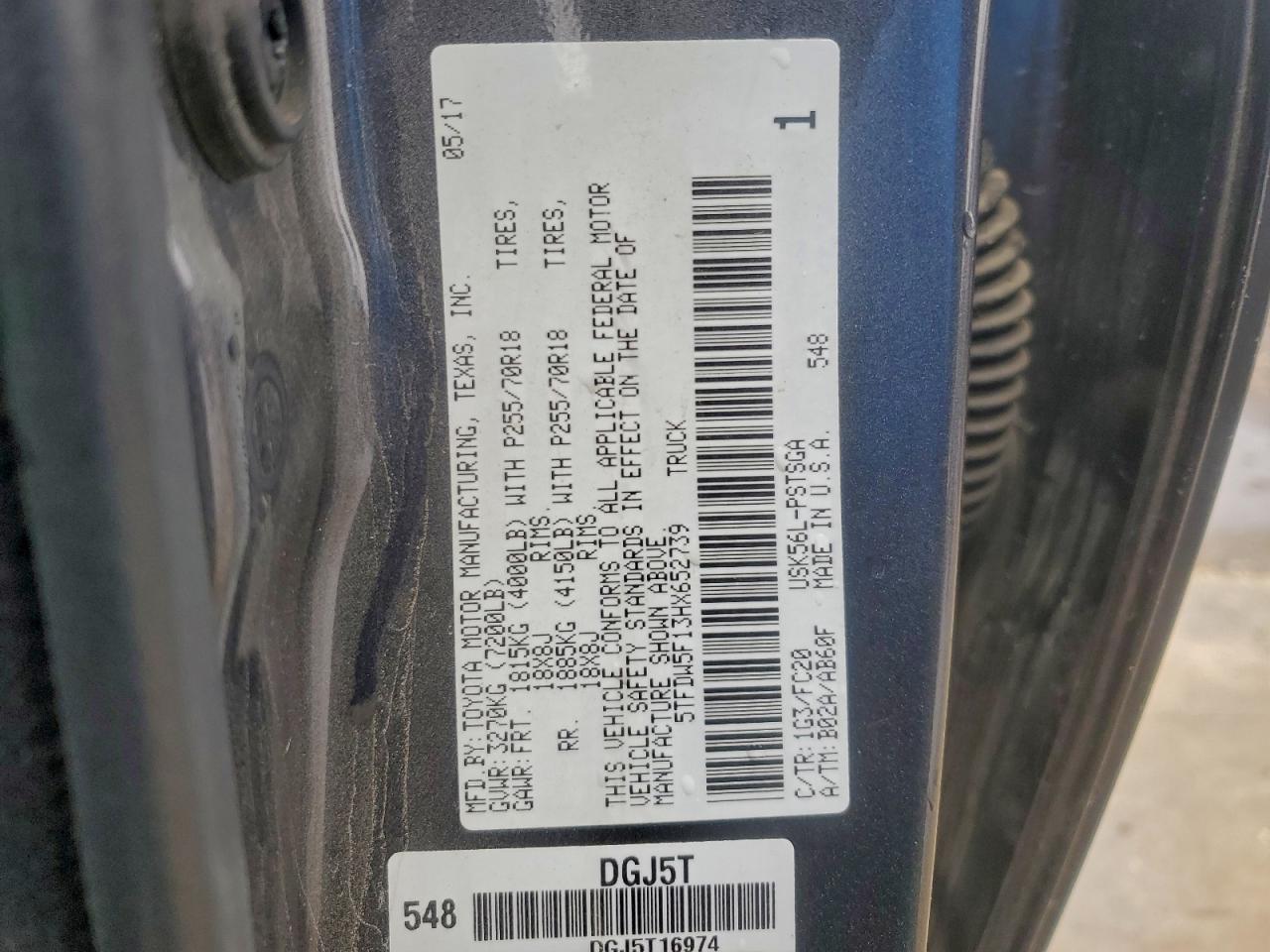 2017 TOYOTA TUNDRA