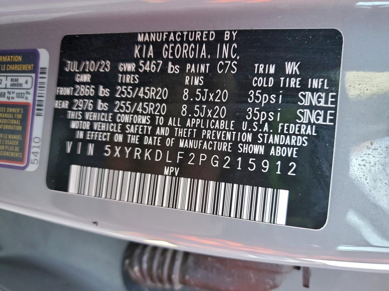 2023 KIA SORENTO
