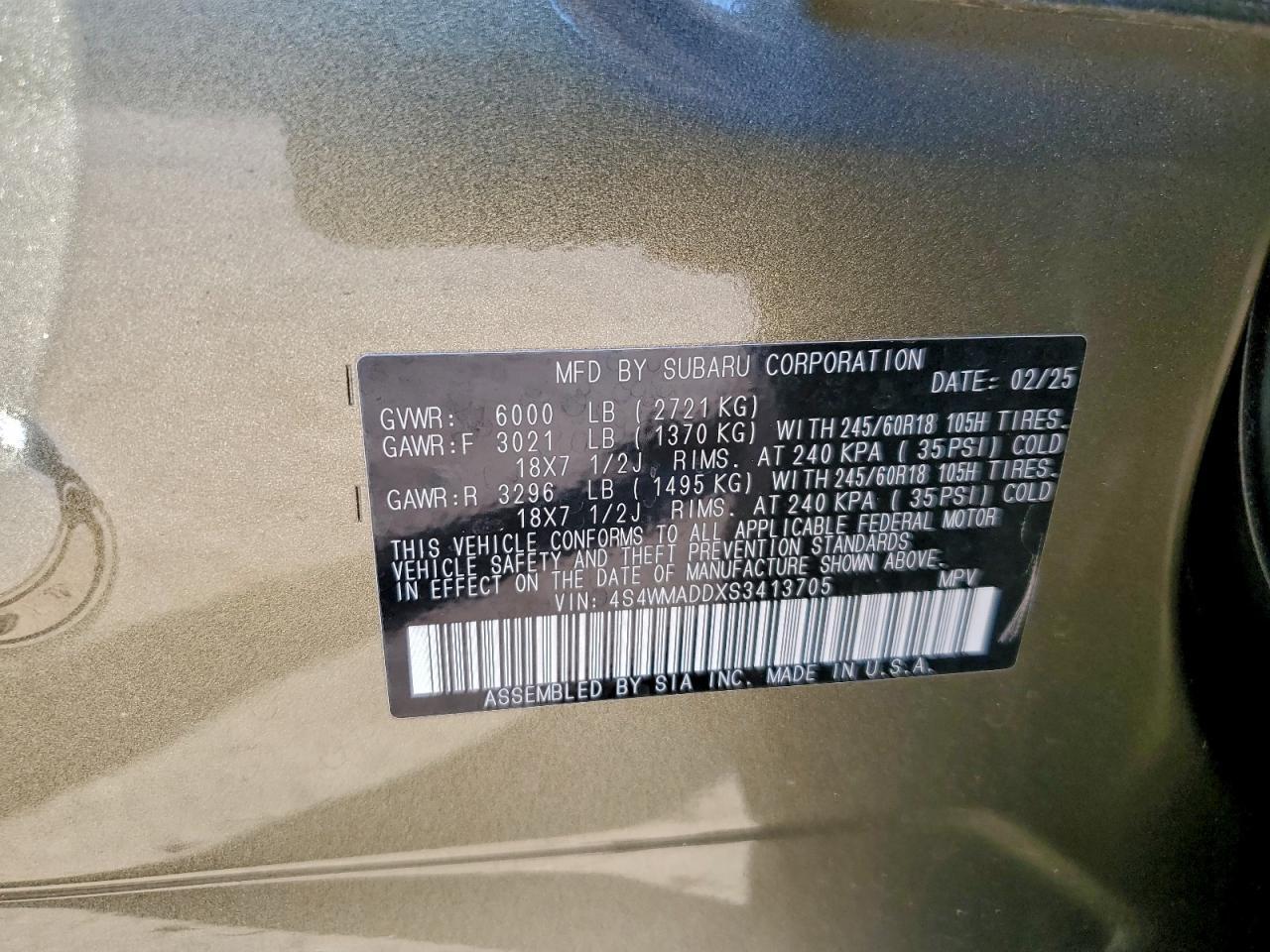 2025 SUBARU Ascent