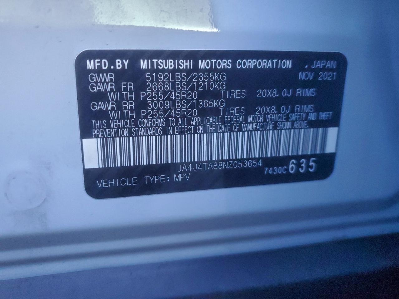 2022 MITSUBISHI outlander