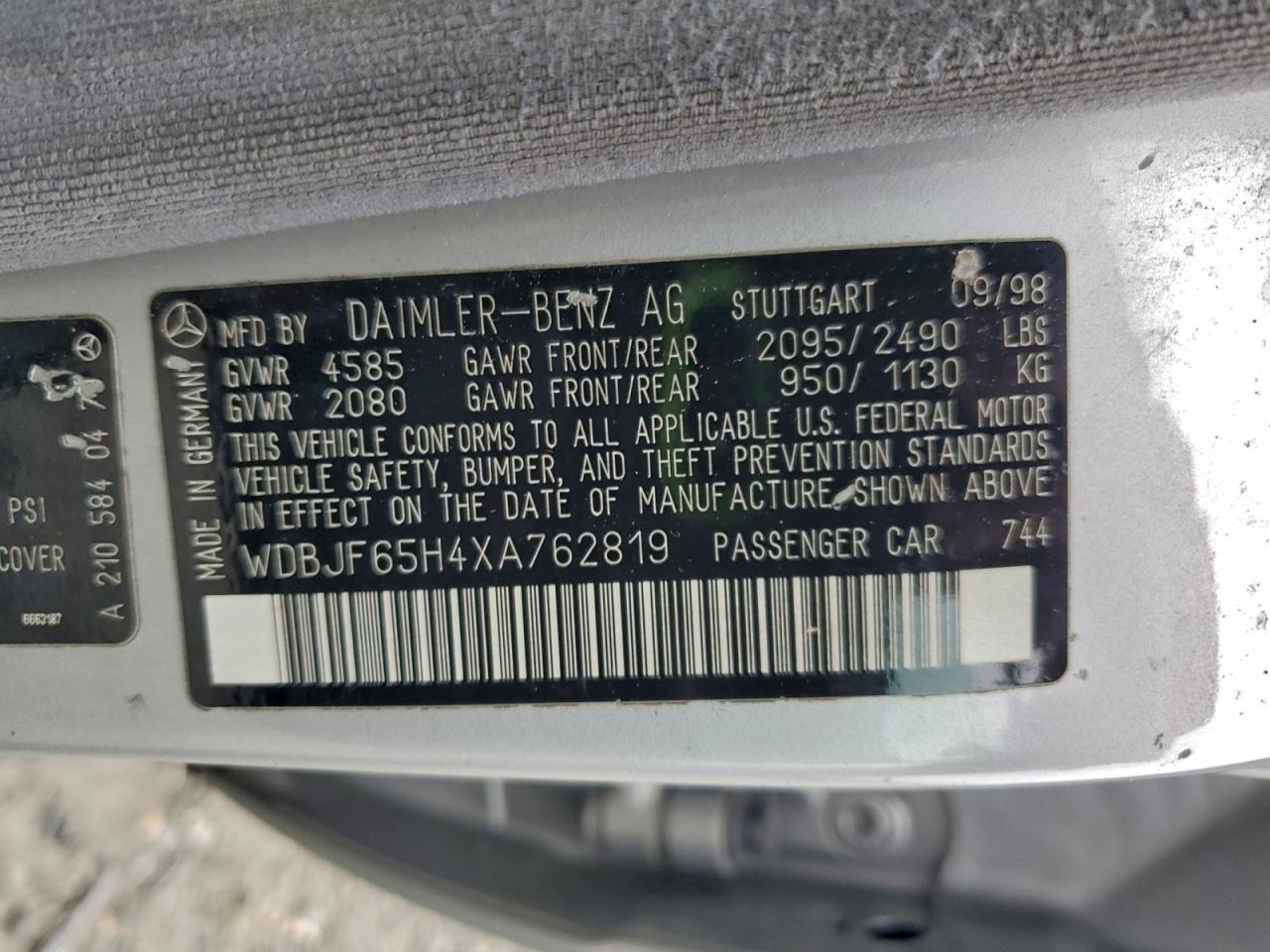 1999 MERCEDES-BENZ E-Class
