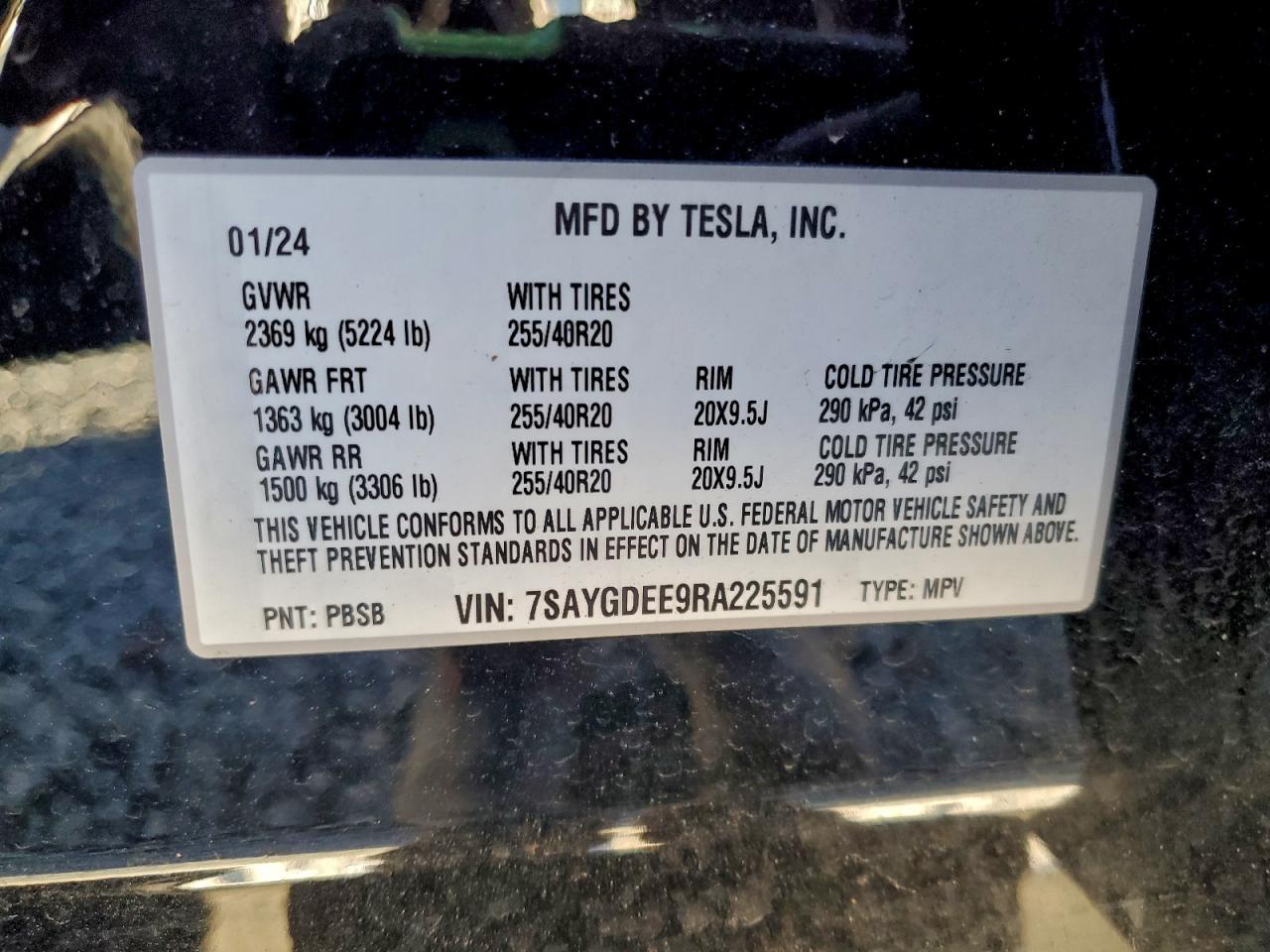 2024 TESLA MODEL Y