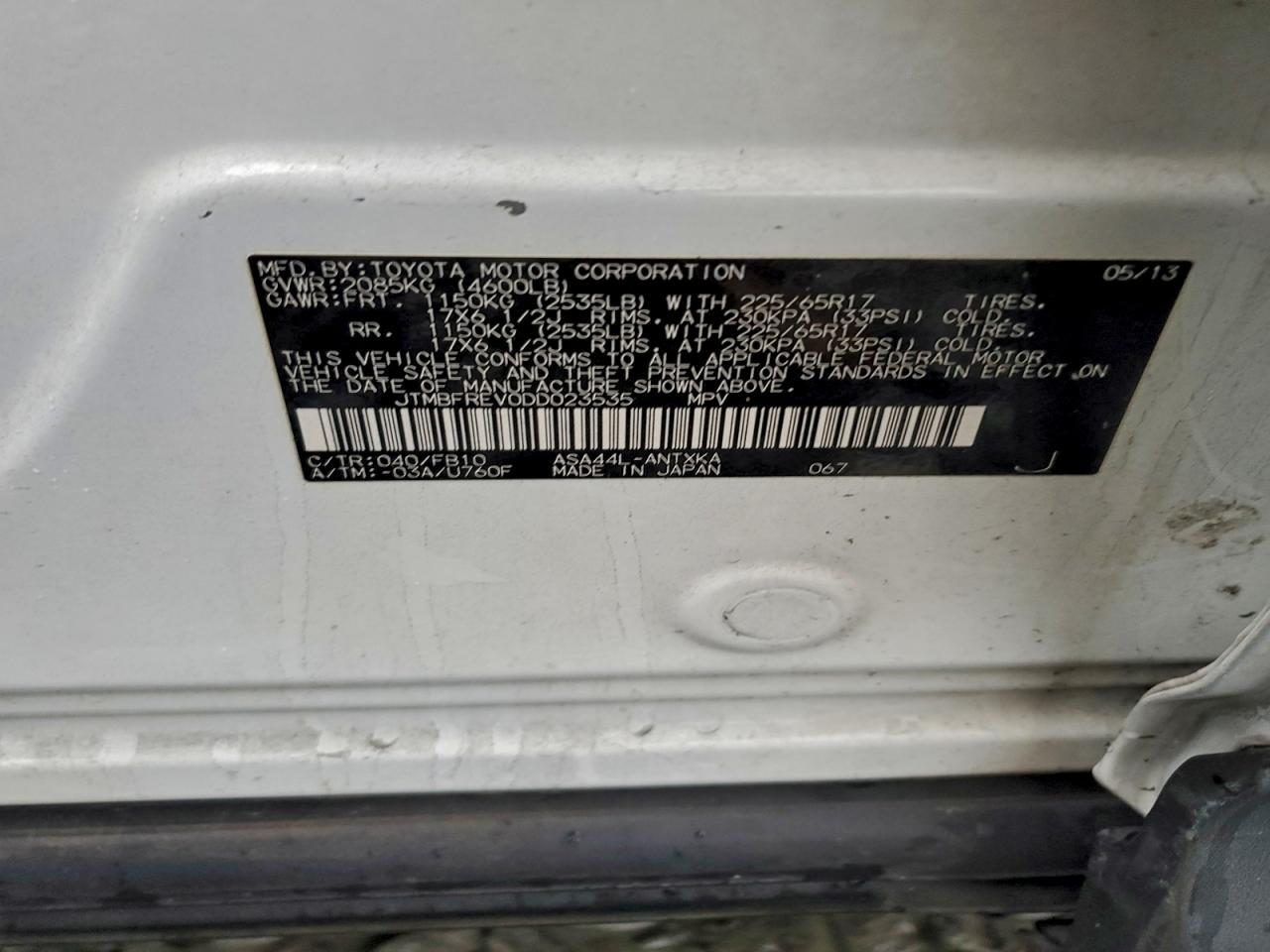 2013 TOYOTA RAV4