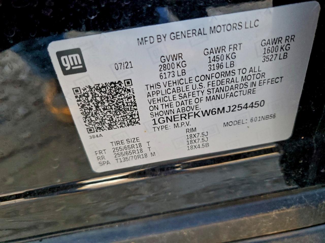 2021 CHEVROLET TRAVERSE