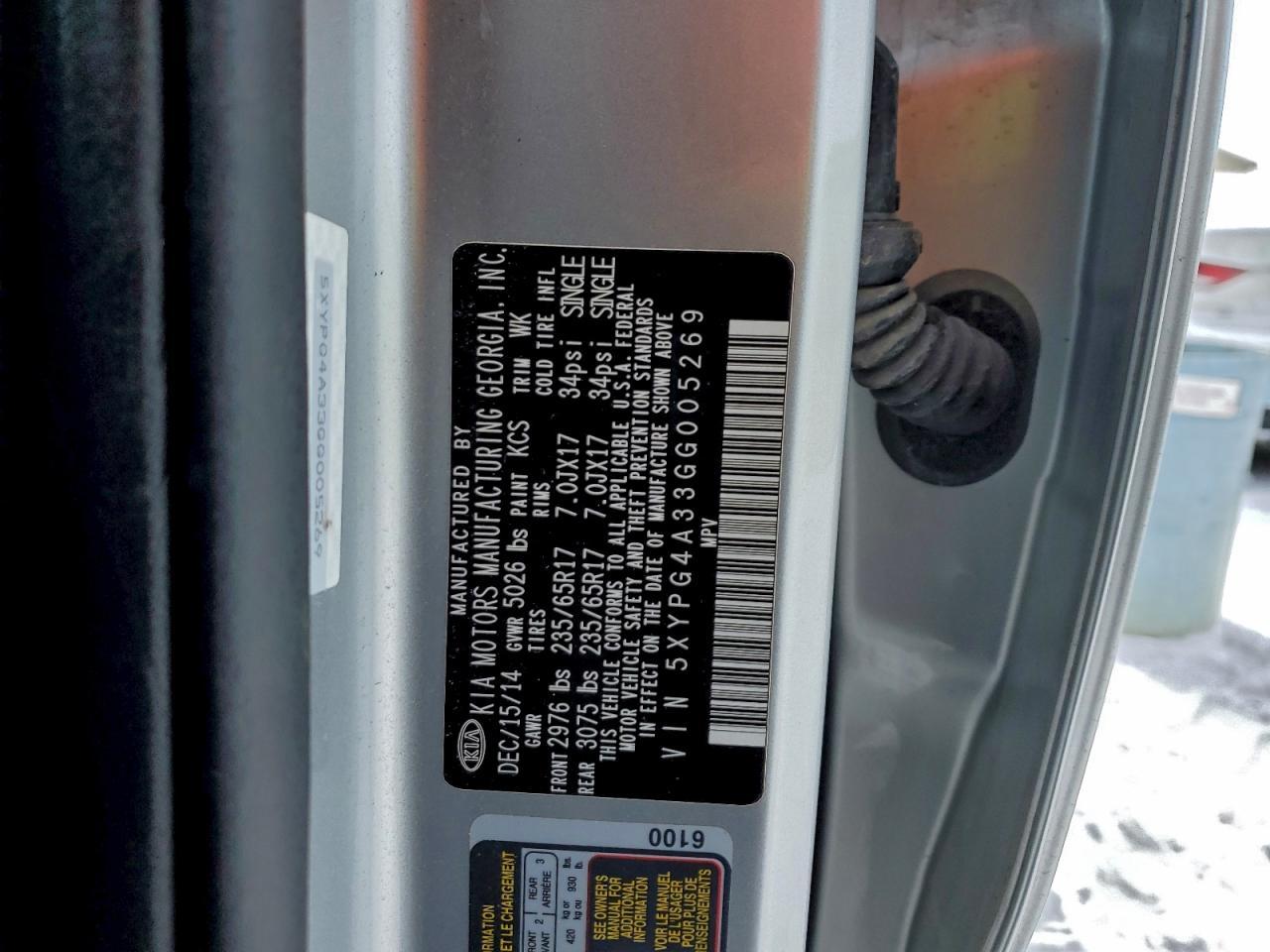 2016 KIA SORENTO