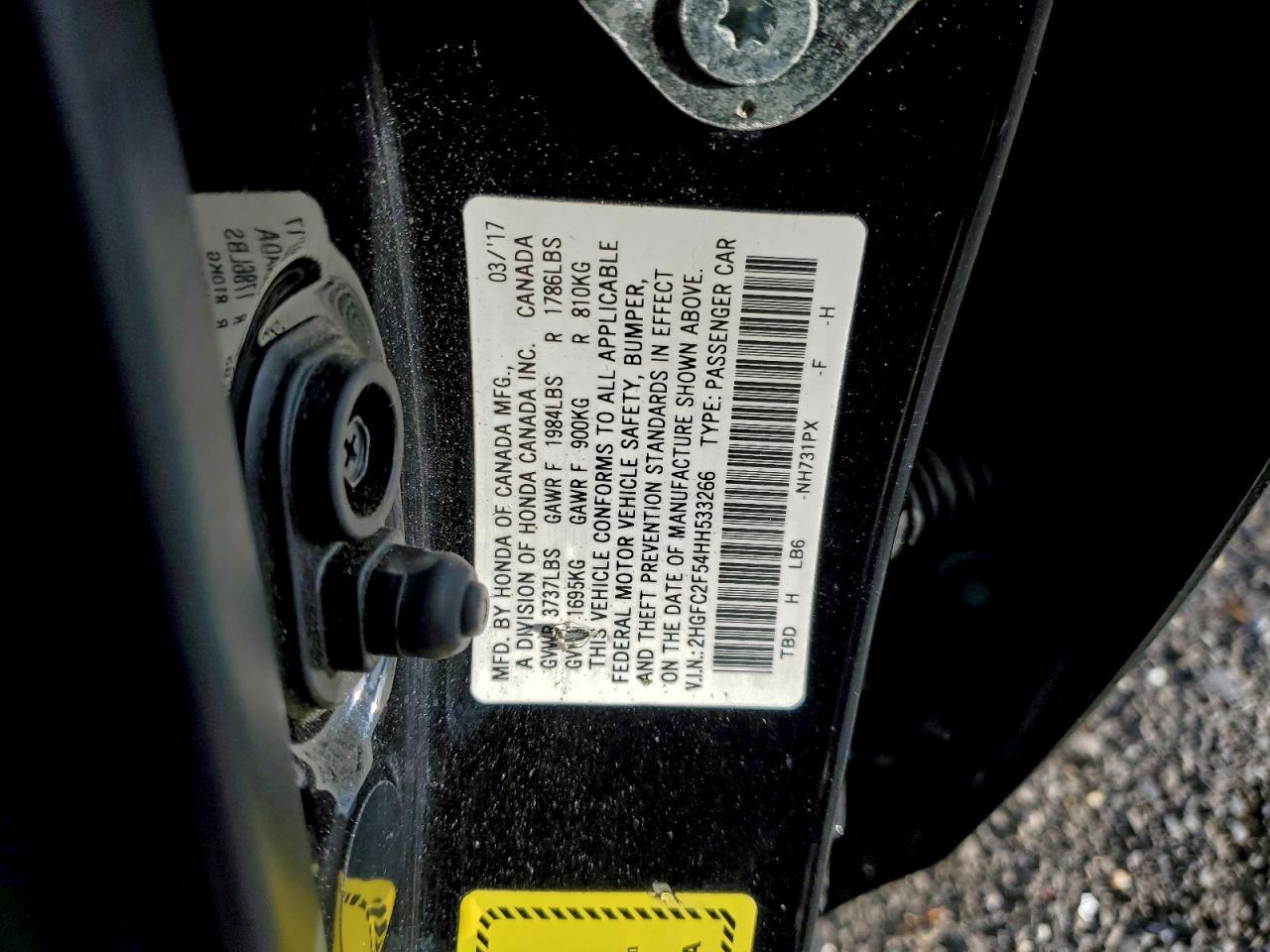 2017 HONDA CIVIC