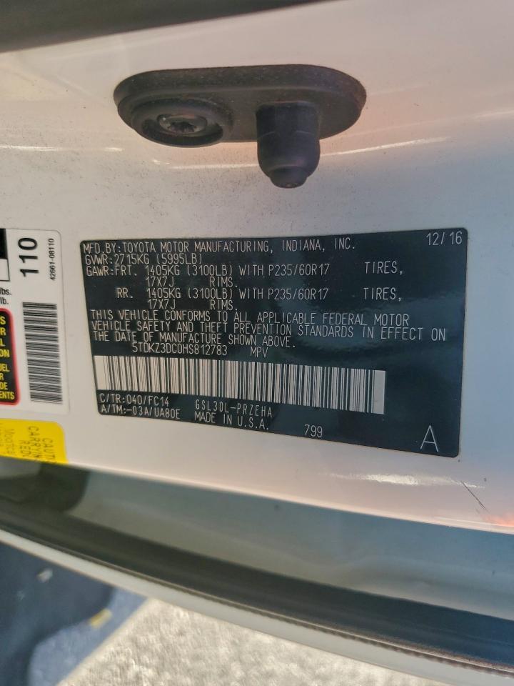 2017 TOYOTA SIENNA