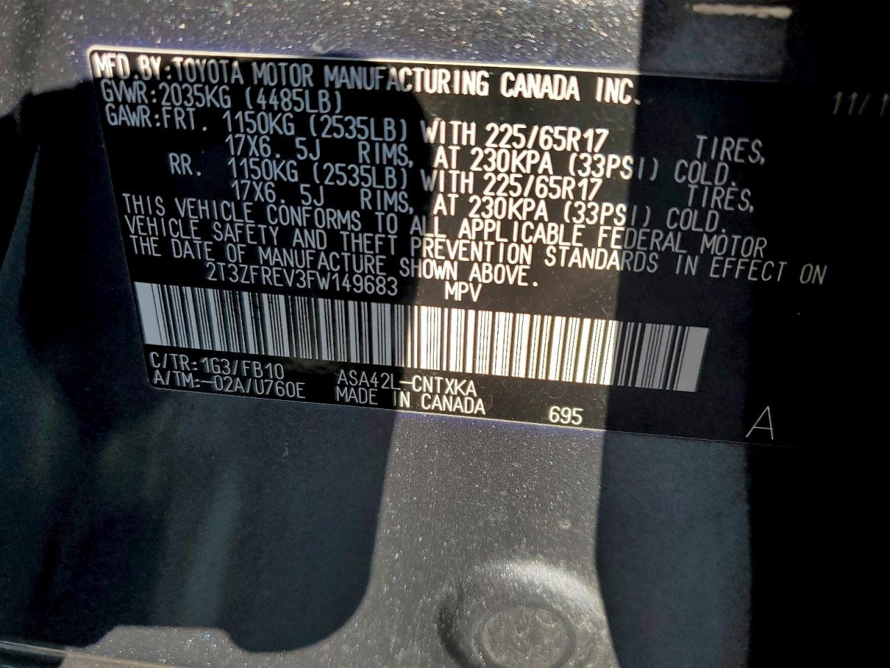2015 TOYOTA RAV4