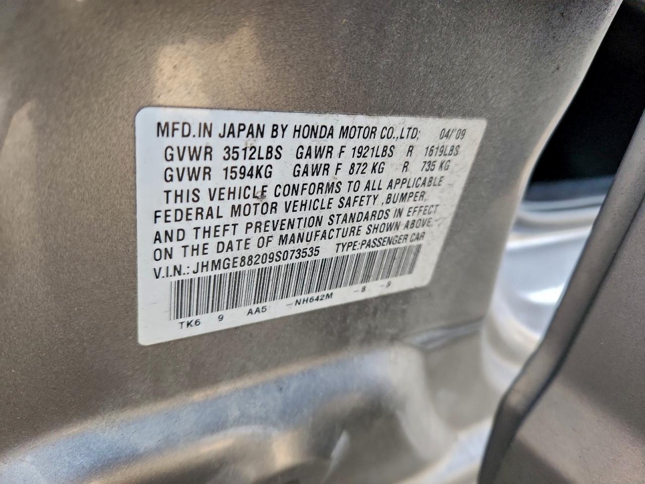 2009 HONDA FIT